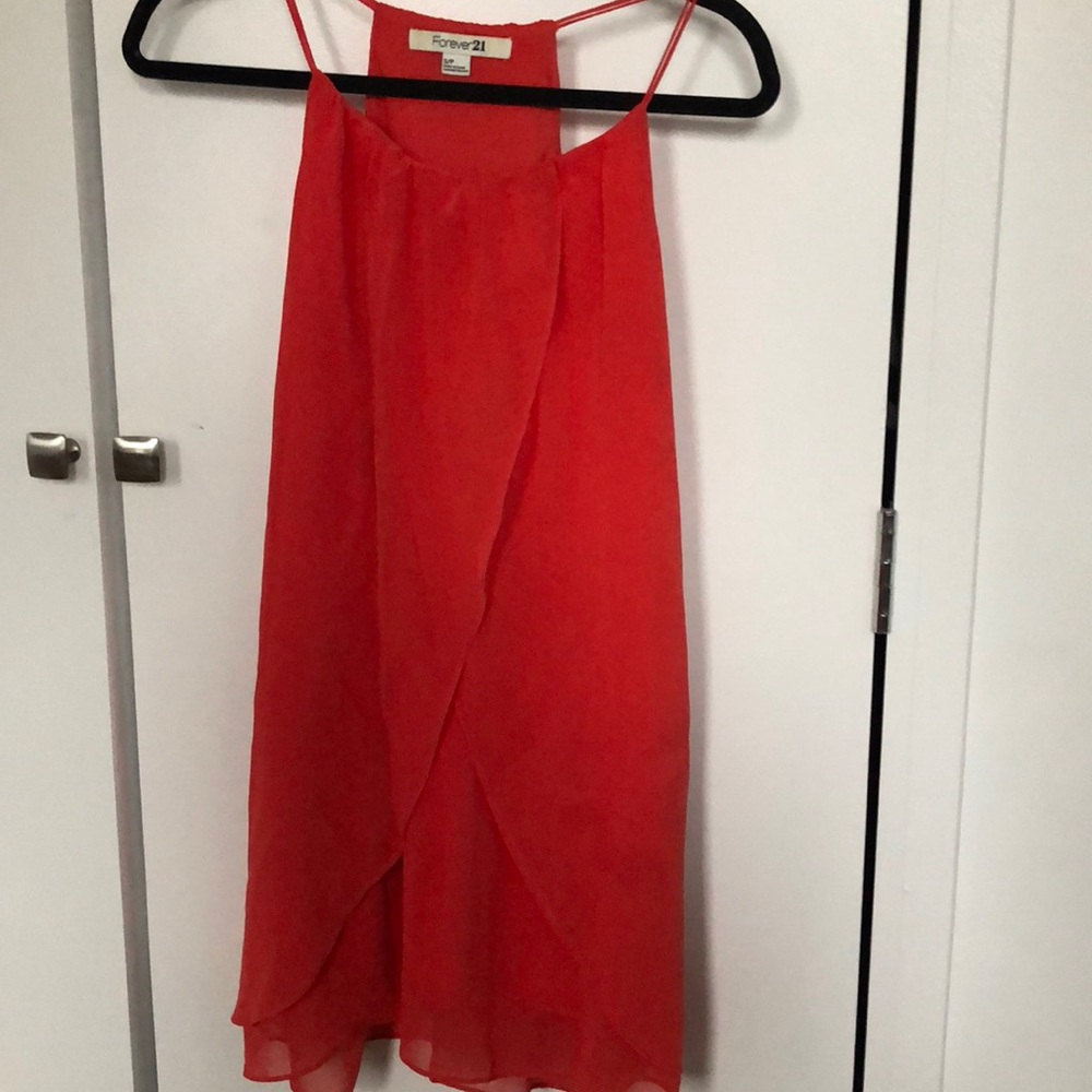 Red summer dress